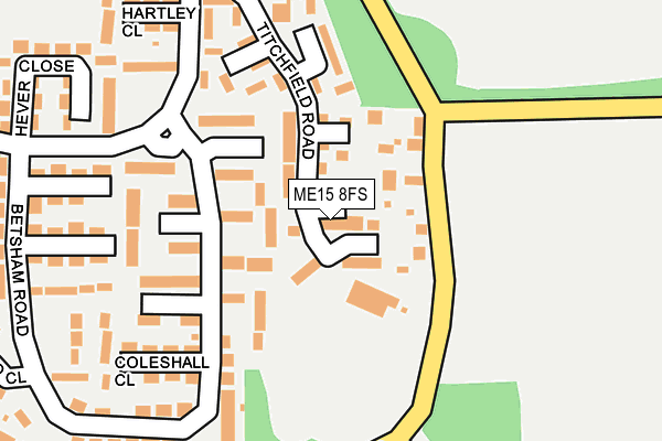 ME15 8FS map - OS OpenMap – Local (Ordnance Survey)