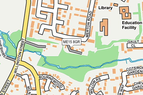 ME15 8GR map - OS OpenMap – Local (Ordnance Survey)