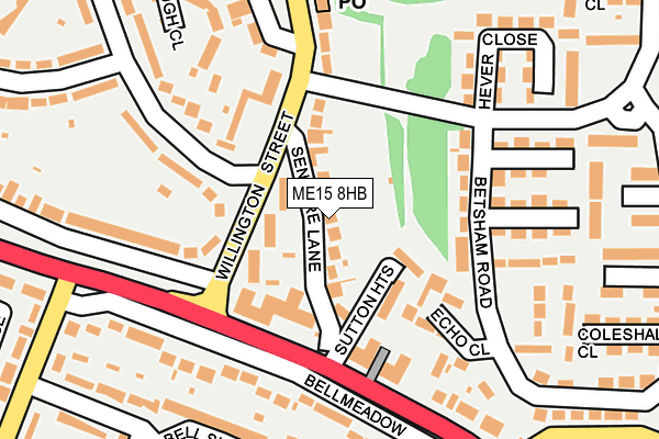 ME15 8HB map - OS OpenMap – Local (Ordnance Survey)