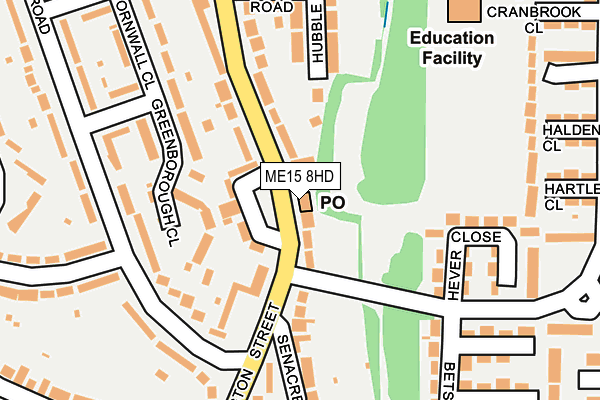 ME15 8HD map - OS OpenMap – Local (Ordnance Survey)