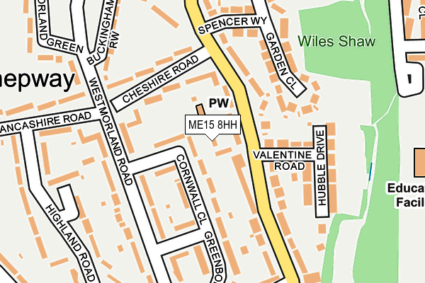 ME15 8HH map - OS OpenMap – Local (Ordnance Survey)