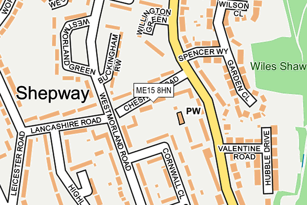 ME15 8HN map - OS OpenMap – Local (Ordnance Survey)