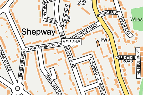 ME15 8HW map - OS OpenMap – Local (Ordnance Survey)