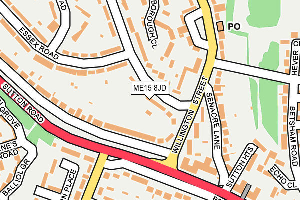 ME15 8JD map - OS OpenMap – Local (Ordnance Survey)