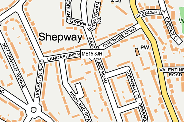 ME15 8JH map - OS OpenMap – Local (Ordnance Survey)