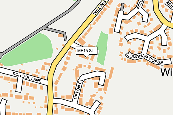 ME15 8JL map - OS OpenMap – Local (Ordnance Survey)