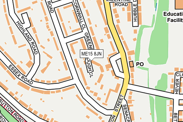 ME15 8JN map - OS OpenMap – Local (Ordnance Survey)