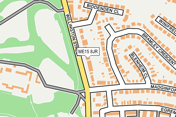 ME15 8JR map - OS OpenMap – Local (Ordnance Survey)