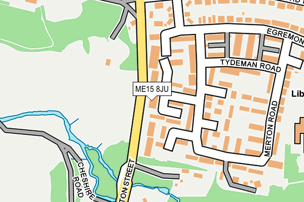 ME15 8JU map - OS OpenMap – Local (Ordnance Survey)