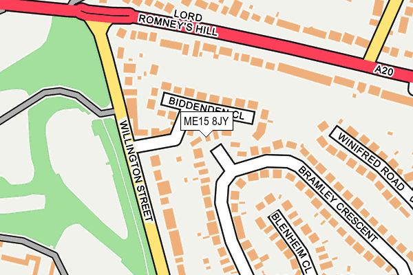 ME15 8JY map - OS OpenMap – Local (Ordnance Survey)