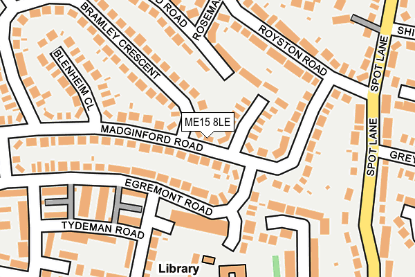 ME15 8LE map - OS OpenMap – Local (Ordnance Survey)