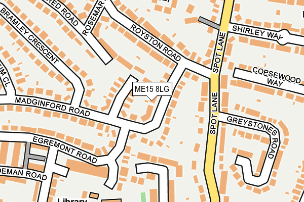 ME15 8LG map - OS OpenMap – Local (Ordnance Survey)