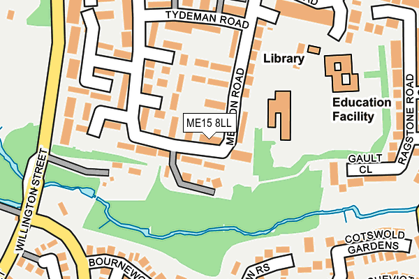 ME15 8LL map - OS OpenMap – Local (Ordnance Survey)