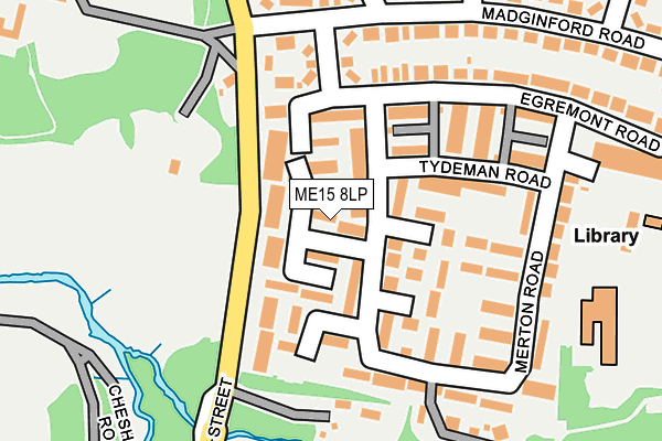 ME15 8LP map - OS OpenMap – Local (Ordnance Survey)