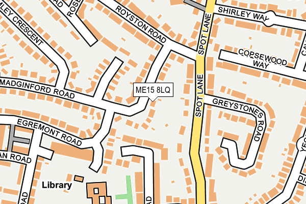 ME15 8LQ map - OS OpenMap – Local (Ordnance Survey)