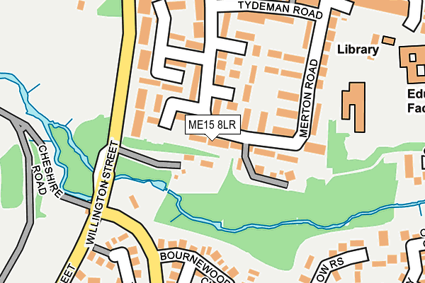 ME15 8LR map - OS OpenMap – Local (Ordnance Survey)
