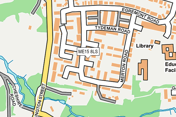 ME15 8LS map - OS OpenMap – Local (Ordnance Survey)