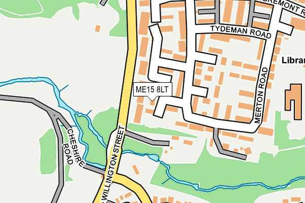 ME15 8LT map - OS OpenMap – Local (Ordnance Survey)