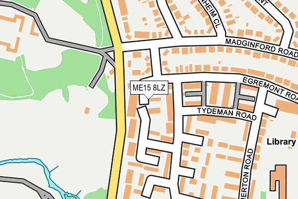 ME15 8LZ map - OS OpenMap – Local (Ordnance Survey)