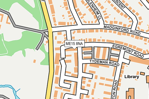 ME15 8NA map - OS OpenMap – Local (Ordnance Survey)