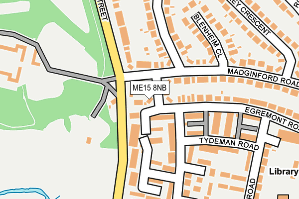 ME15 8NB map - OS OpenMap – Local (Ordnance Survey)