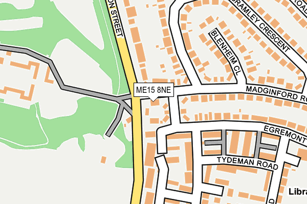 ME15 8NE map - OS OpenMap – Local (Ordnance Survey)