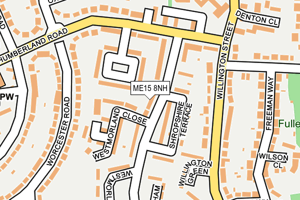 ME15 8NH map - OS OpenMap – Local (Ordnance Survey)