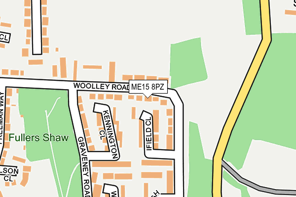 ME15 8PZ map - OS OpenMap – Local (Ordnance Survey)