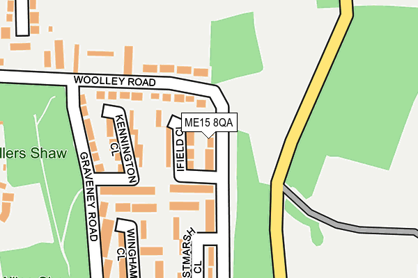 ME15 8QA map - OS OpenMap – Local (Ordnance Survey)