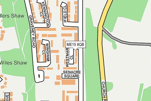 ME15 8QB map - OS OpenMap – Local (Ordnance Survey)