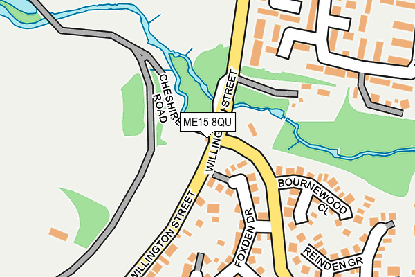 ME15 8QU map - OS OpenMap – Local (Ordnance Survey)