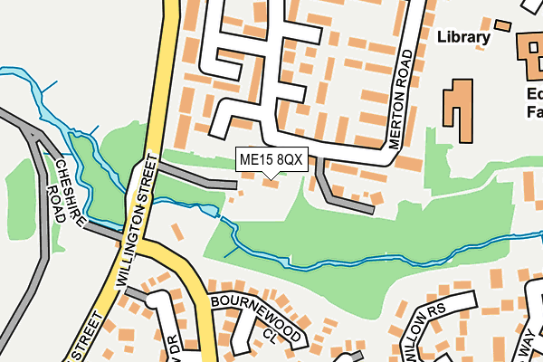 ME15 8QX map - OS OpenMap – Local (Ordnance Survey)