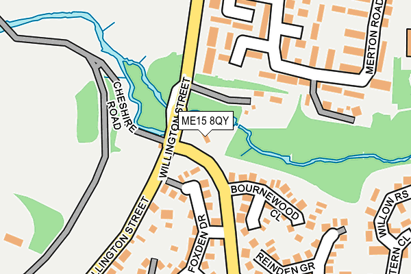 ME15 8QY map - OS OpenMap – Local (Ordnance Survey)