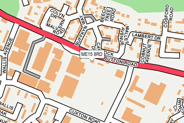 ME15 8RD map - OS OpenMap – Local (Ordnance Survey)