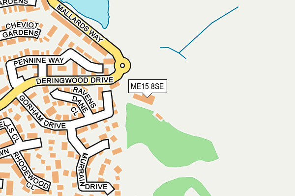ME15 8SE map - OS OpenMap – Local (Ordnance Survey)