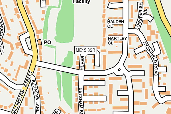 ME15 8SR map - OS OpenMap – Local (Ordnance Survey)