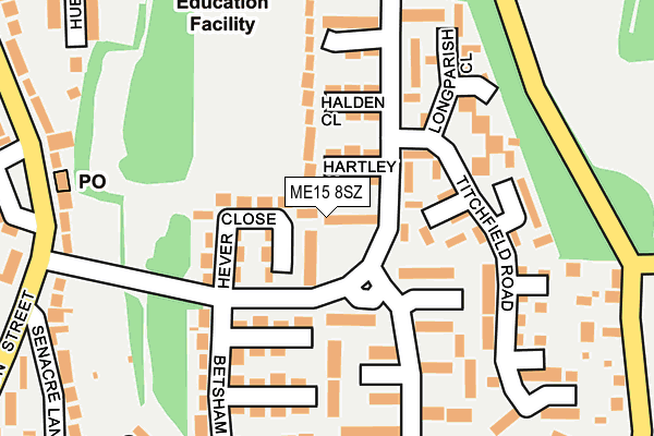 ME15 8SZ map - OS OpenMap – Local (Ordnance Survey)