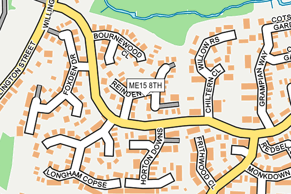 ME15 8TH map - OS OpenMap – Local (Ordnance Survey)