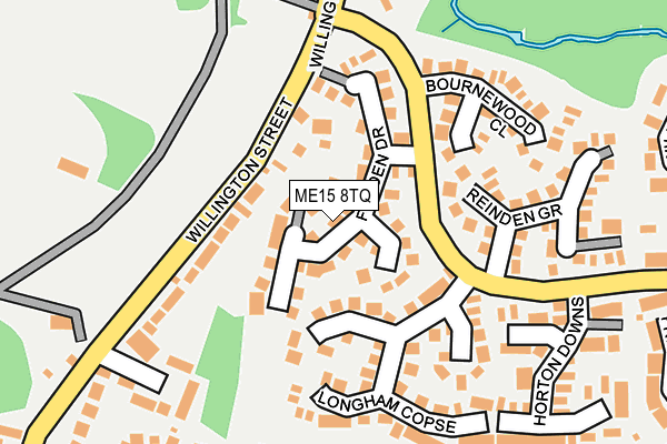 ME15 8TQ map - OS OpenMap – Local (Ordnance Survey)