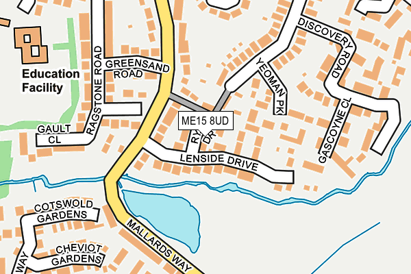 ME15 8UD map - OS OpenMap – Local (Ordnance Survey)