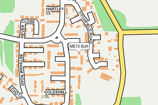 ME15 8UH map - OS OpenMap – Local (Ordnance Survey)