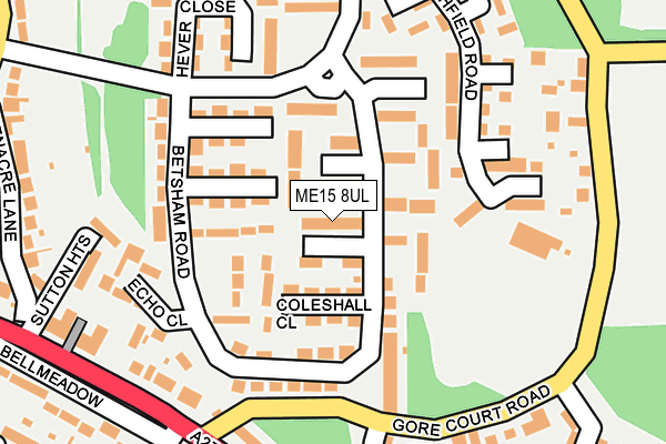 ME15 8UL map - OS OpenMap – Local (Ordnance Survey)