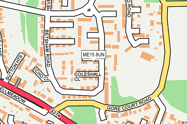 ME15 8UN map - OS OpenMap – Local (Ordnance Survey)