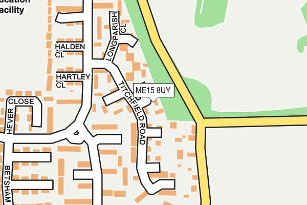 ME15 8UY map - OS OpenMap – Local (Ordnance Survey)