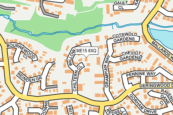 ME15 8XQ map - OS OpenMap – Local (Ordnance Survey)