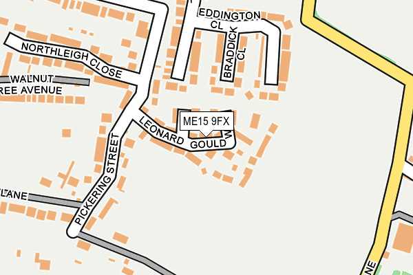 ME15 9FX map - OS OpenMap – Local (Ordnance Survey)