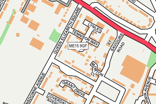 ME15 9GF map - OS OpenMap – Local (Ordnance Survey)