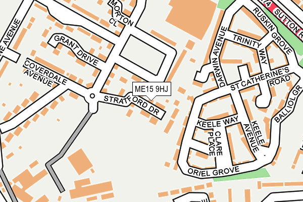 ME15 9HJ map - OS OpenMap – Local (Ordnance Survey)