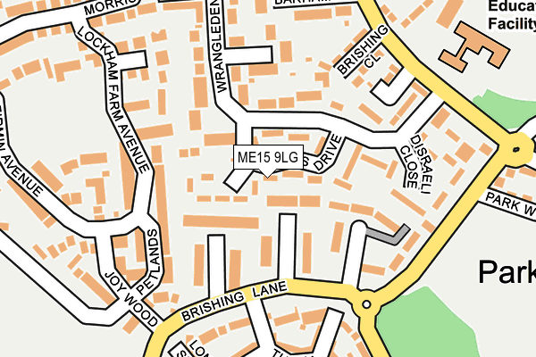 ME15 9LG map - OS OpenMap – Local (Ordnance Survey)