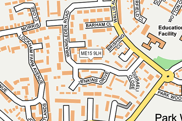 ME15 9LH map - OS OpenMap – Local (Ordnance Survey)